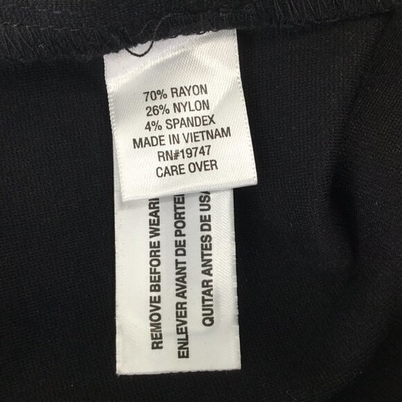 Laura Ashley NWT Black Dress Pants Size 16P Petite Stretch Trousers Tapered Leg - Picture 7 of 7